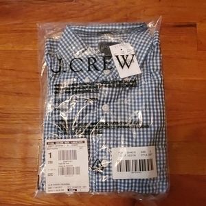 J Crew Blue/White Checkered Shirt